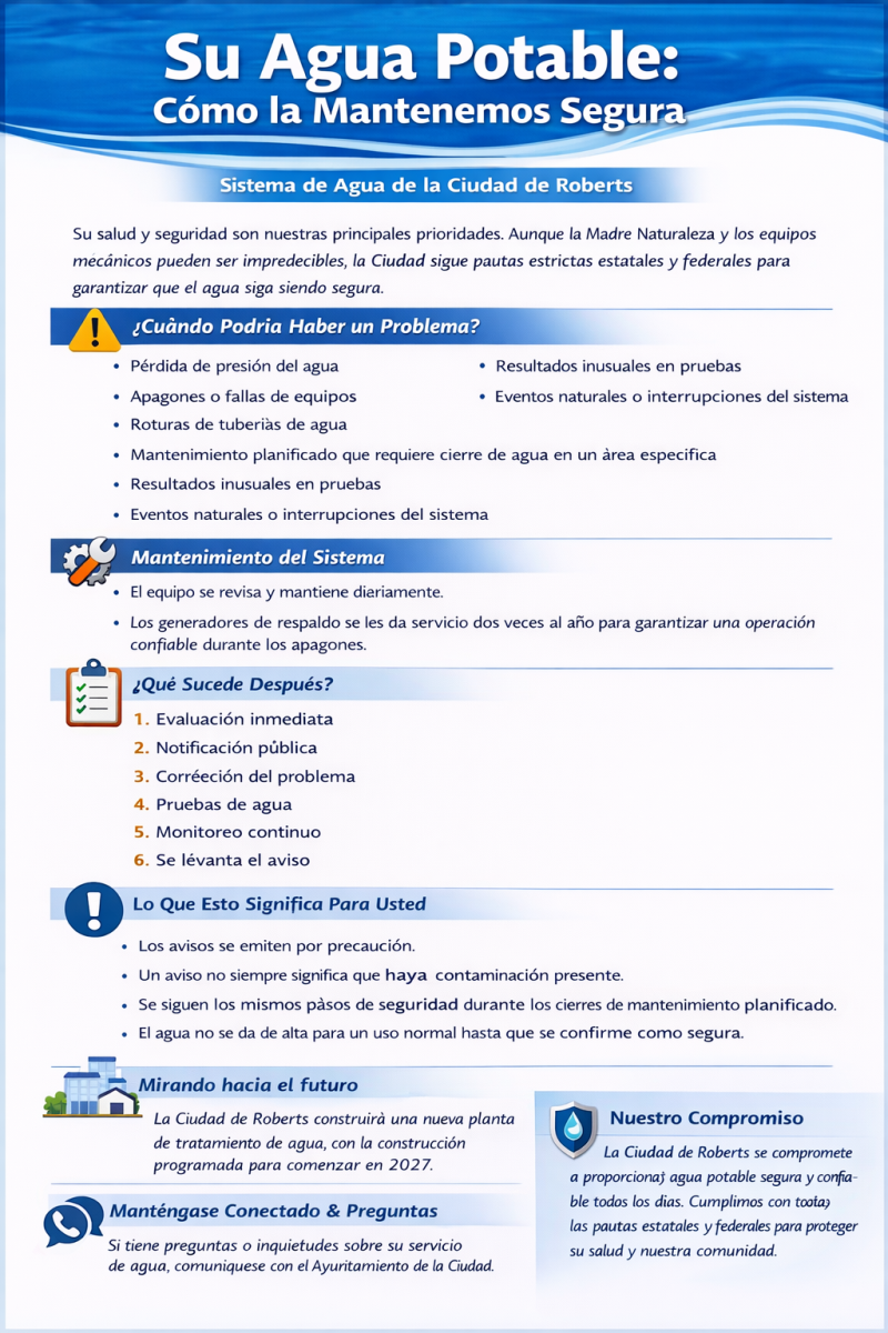 Your Drinking Water Handout in Spanish