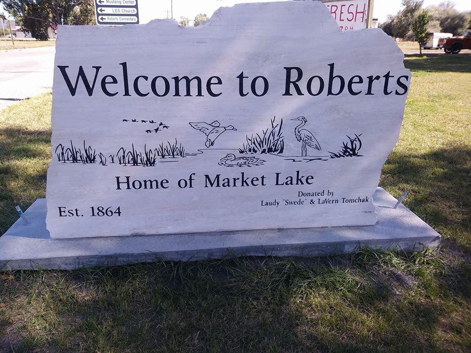 welcome to roberts stone sign