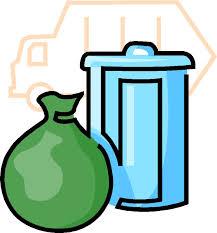 image with trash bag and trash can