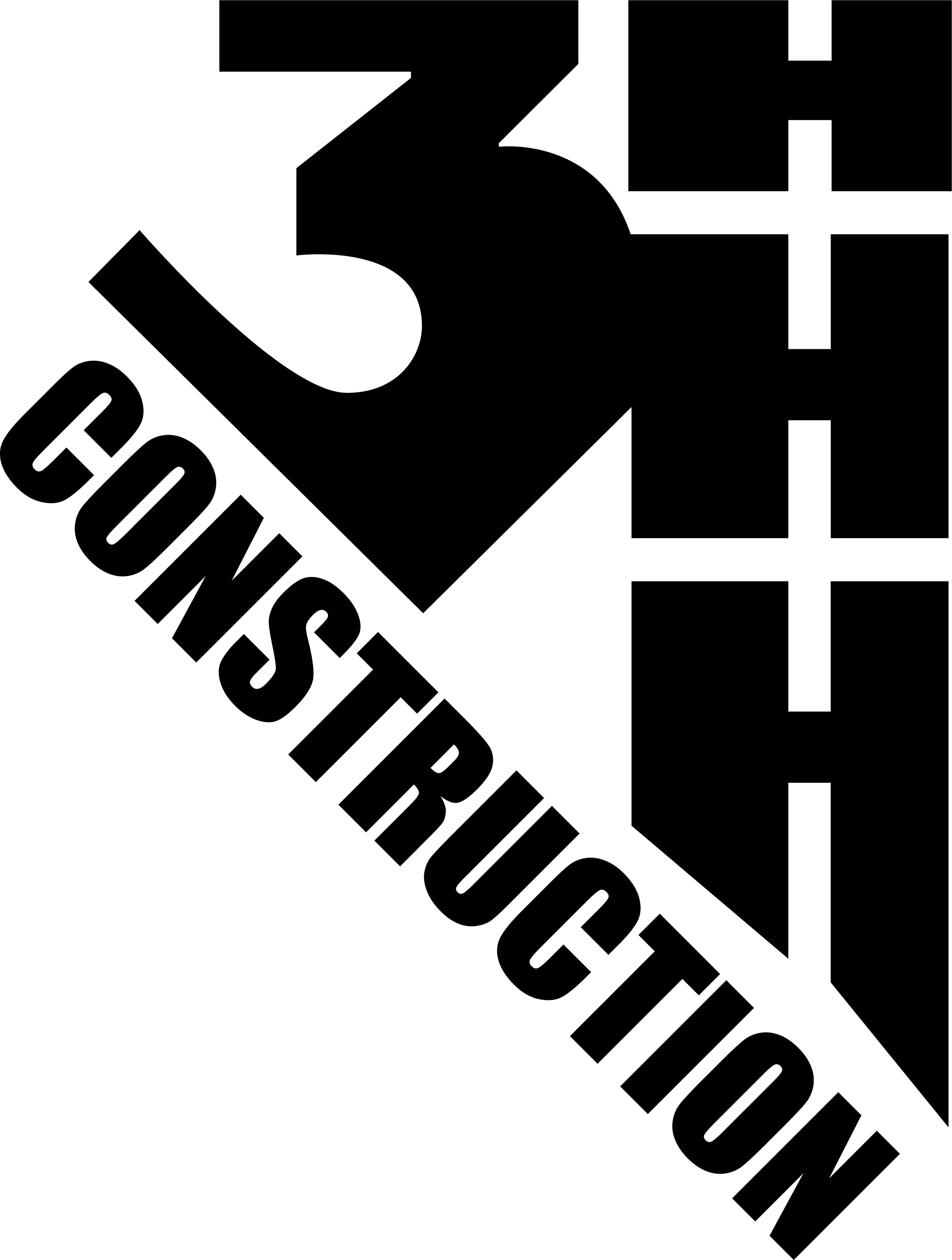 a business logo for 3H Construction